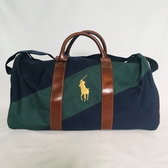 Polo Ralph Lauren Other - Vintage Polo Duffel Bag Navy Canvas Ralph Lauren